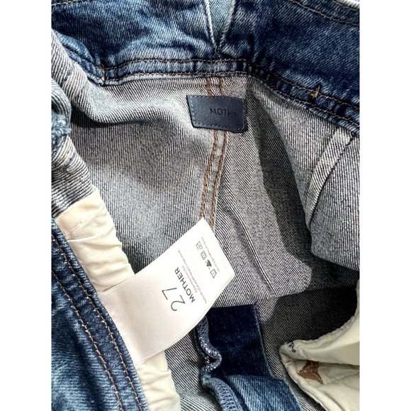 NWT MOTHER Giddy Up Jeans in Blue - Picture 5 of 5